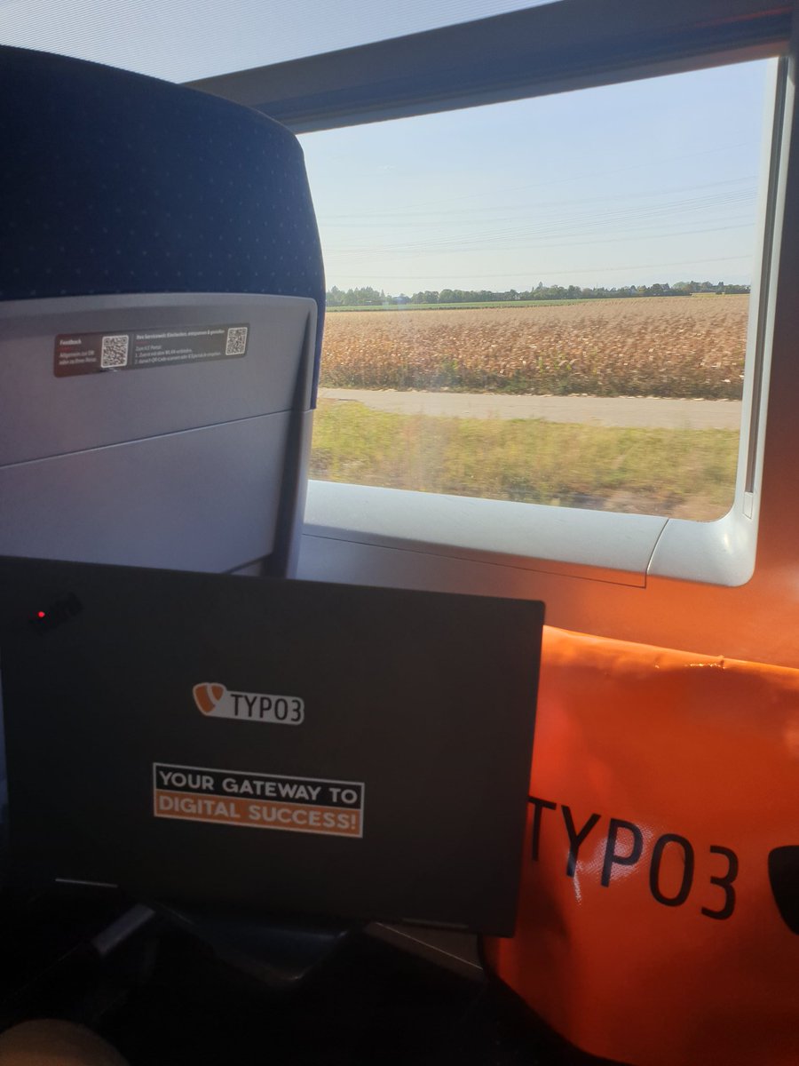 On my way to #t3con! As usual when traveling to germany, the train is running late...
#typo3 #t3con23