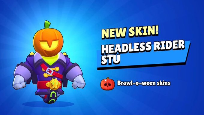 GuGu_Bs_'s tweet photo. ⭐️BRAWL STARS GIVEAWAY ⭐️

3x Halloween Stu 

Conditions : 

Follow @GuGu_Bs_ 
Like ❤️and RT 🔃

GoodLuck #BrawlStars #BrawlStarsGiveaway https://t.co/jKV7yCZW2w