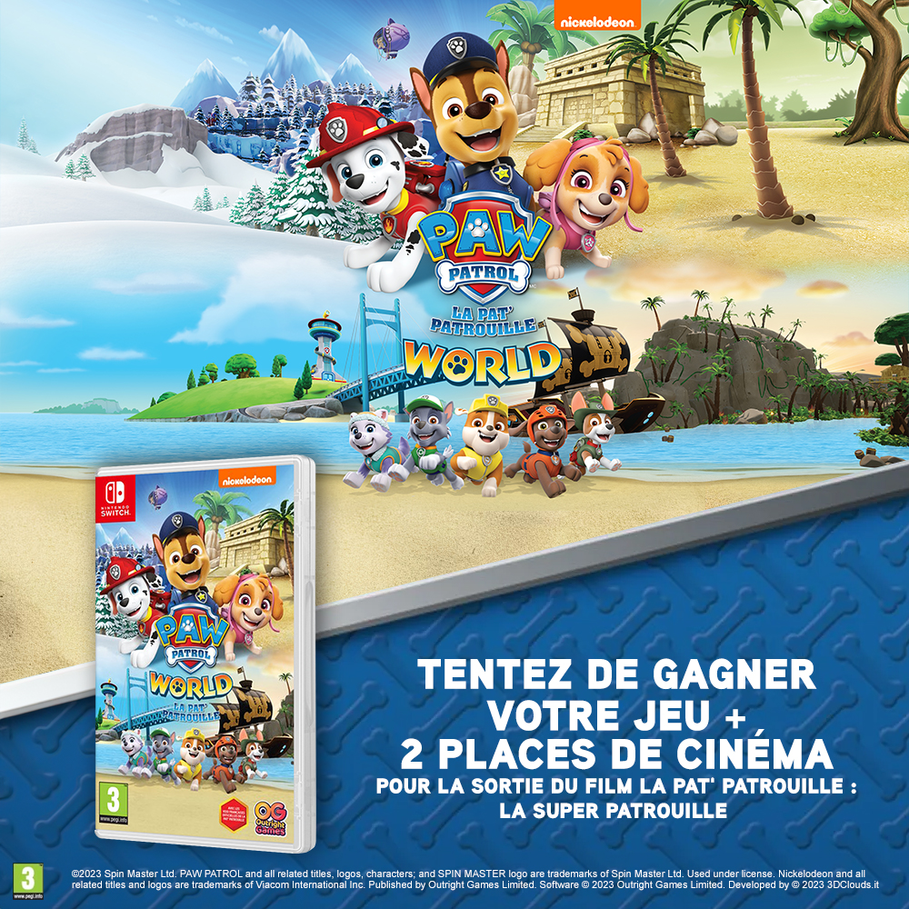 Micromania_Fr's tweet photo. Pour la sortie de Pat'Patrouille : La Super Patrouille au cinéma, on vous fait gagner le jeu sur Nintendo Switch et 2 places pour aller voir le film 😍

Pour participer :
🐶 Like, RT &amp; Follow @Micromania_Fr 
🐶 Mentionne en réponse un ami avec #MicromaniaPat

TAS dans 7 jours 😉 https://t.co/sPydLTnCnr