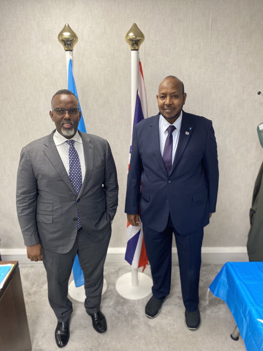 Paid a visit to the Embassy of the Federal Republic of Somalia in London and met with ⁦<a href="/Amb_kheyr/">Abdulkadir Ahmed kheyr</a>⁩ and his team. 

Commendable work in re-establishing the embassy and appreciate its support during the Investing Africa Conference.