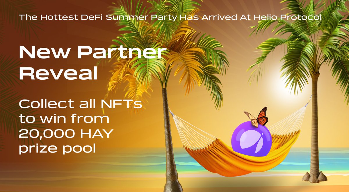 lista_dao's tweet photo. Kick your feet up and bask in the sun with @ApolloX_Finance!

1,000 $HAY is up for grabs in this campaign starting tomorrow! Join to be a part of the 6,000 $HAY grand prize pool in the Hottest DeFi Summer Party!

📆: 12th Oct - 26th Oct
🔗: https://t.co/OgUgOj1ZGS https://t.co/M9M1clsEl6