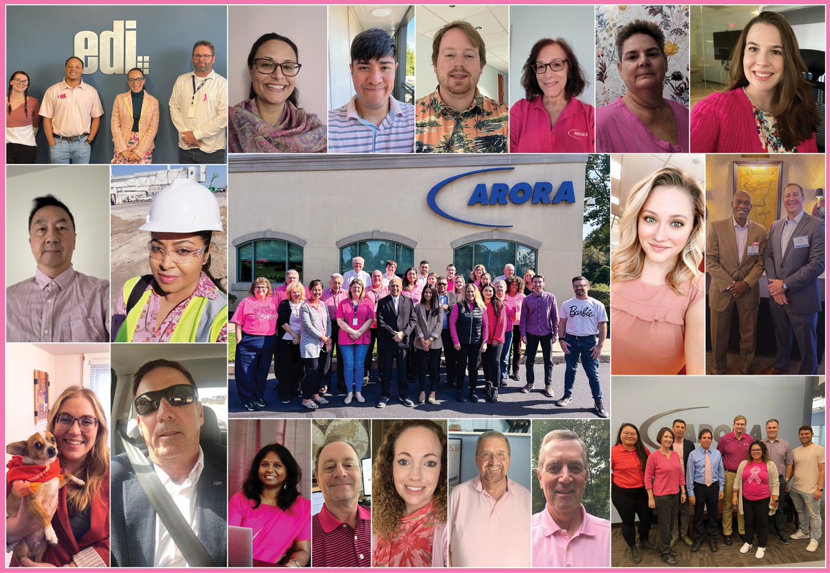 🌸 In a heartwarming show of unity, our team came together for #BreastCancerAwarenessMonth. Each pink post sparked a generous donation to <a href="/AmericanCancer/">American Cancer Society</a>.  Together, we stand strong against cancer. 🩷 aroraengineers.com/2023-pink-atti…

#LifeatArora #AroraCares #BreastCancerAwareness