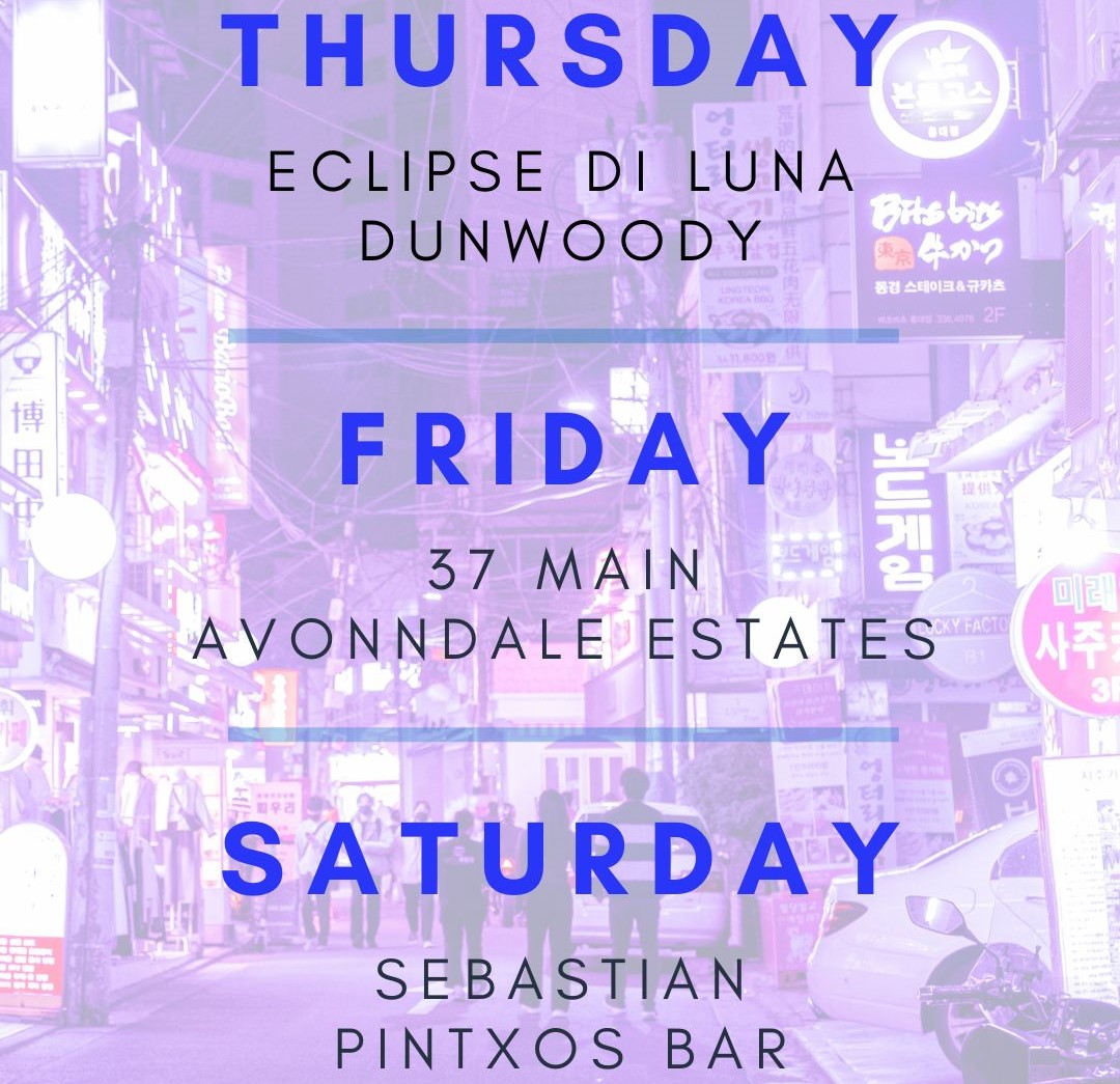 PRProductions's tweet photo. This week in #Atlanta!
The Elite #International &amp; #Latin #Events
#Drinks #Music #Dance #Dj's

Hosted by @PRProd
Info in Link in Bio

#Thursday #Friday #Saturday #Free #Dance
#EclipseDiLuna #dunwoody #Buckhead
#37main #AvondaleEstates
#fall #october #nightlife https://t.co/i17F40ESa6