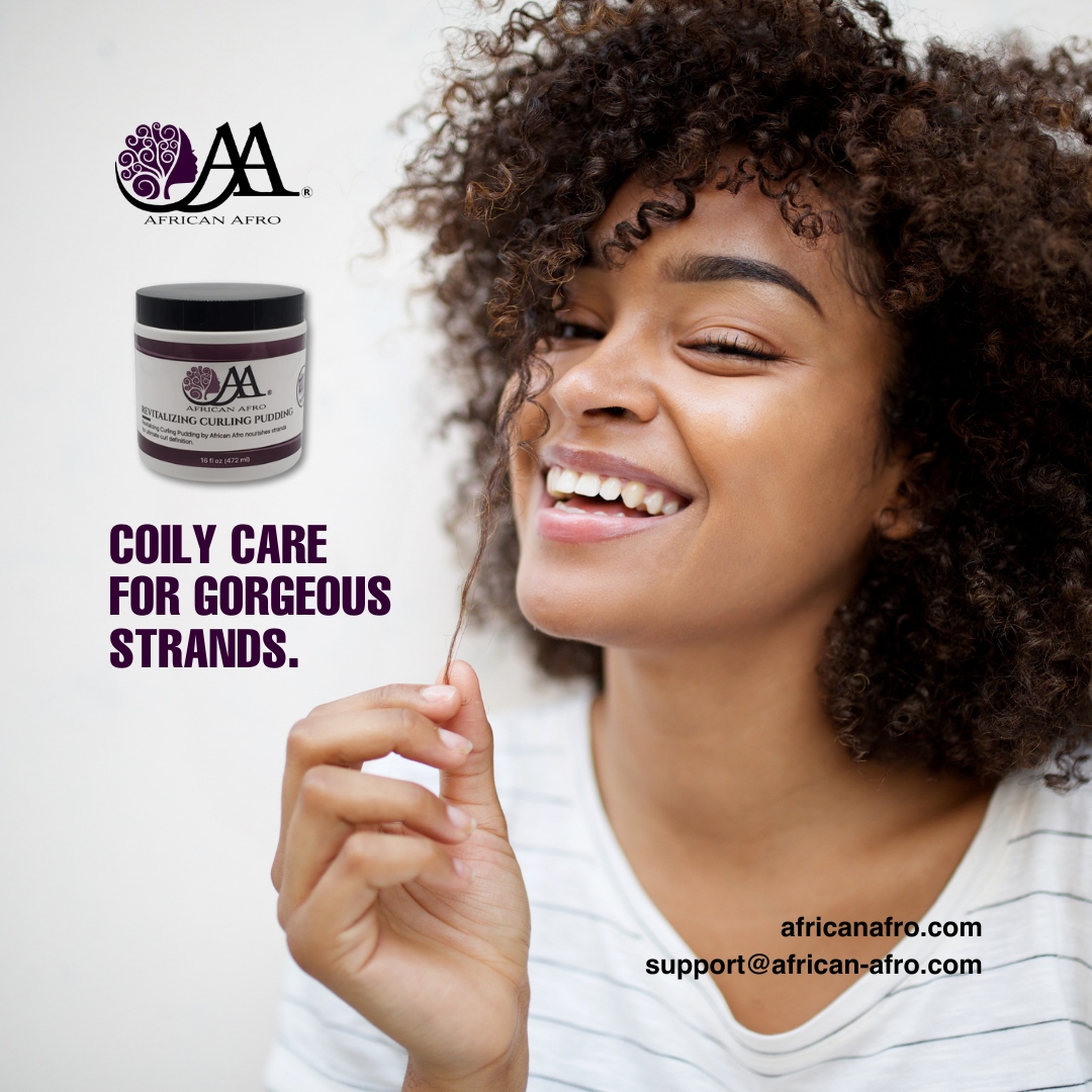 AfricanAfroAA's tweet photo. Coily Care for Gorgeous Strands! 🌀✨ 

Elevate your hair care routine with products specially designed for your beautiful coils. It's time to embrace and enhance your natural beauty. 

Shop now and discover the secret to luscious, vibrant curls! 💁‍♀️🛒 

#CoilyHairLove https://t.co/OfYUEOHCP0