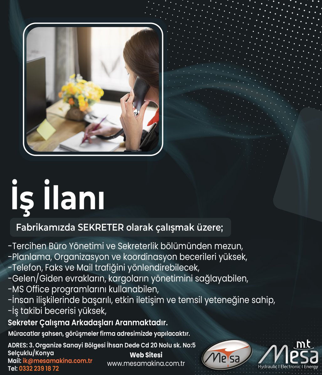 #İşİlanı
#SekreterAranıyor
#İşFırsatı
#Kariyer
#İşBaşvurusu
#İşAranıyor
#İşİmkanları
#İşDünyası
#Sekreterlik
#Sekreterlikİşİlanı
#Ofisİşleri
#İşAra
#KariyerFırsatları
#İşBaşvuru
#Çalışmakİstiyorum
#İşAramaTavsiyeleri
#İşDünyasıHaberleri
#İşHaberleri
#konya
#konyaişilanları