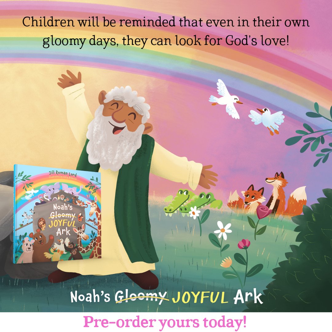 JloJill's tweet photo. It's not just a Noah's Ark book. It's a book to encourage your children to roar, snort, hee-haw, and bark right along with the animals on the ark, while learning that God loves them and is with them in the storms of their own lives, as well. Pre-order your today! #Readwithkids https://t.co/MIIUrwcFNz