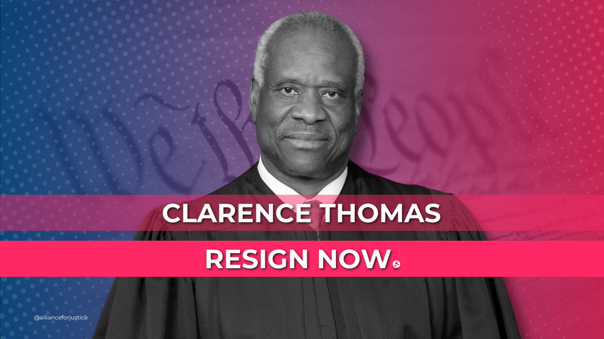 AFJustice's tweet image. #ThomasResign afj.org/thomasresign