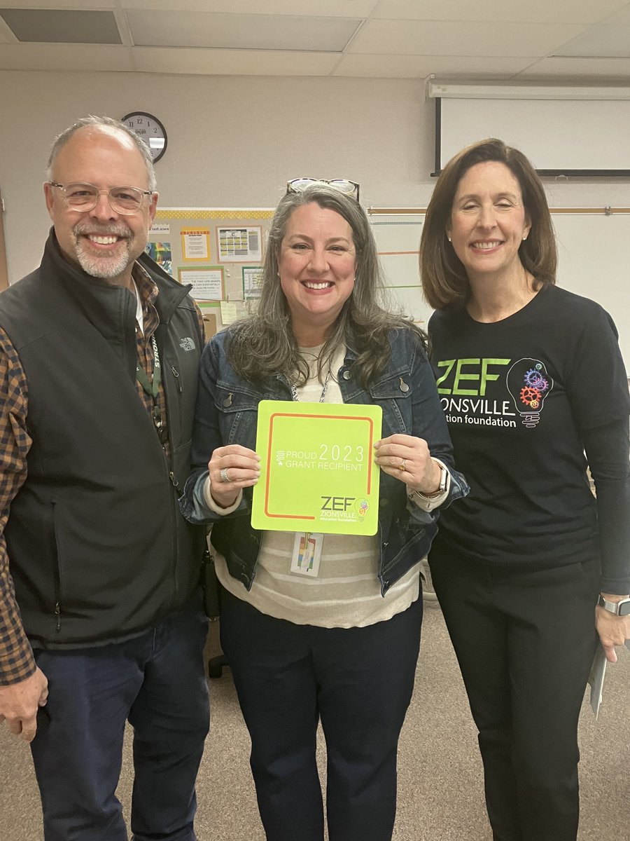 It’s a great day when you get to be part of a celebration! Congratulations to our ZEF grant recipients - Mrs. Lamaster &amp; Mrs. Gray! So proud of you both! 👏🏼👏🏼👏🏼