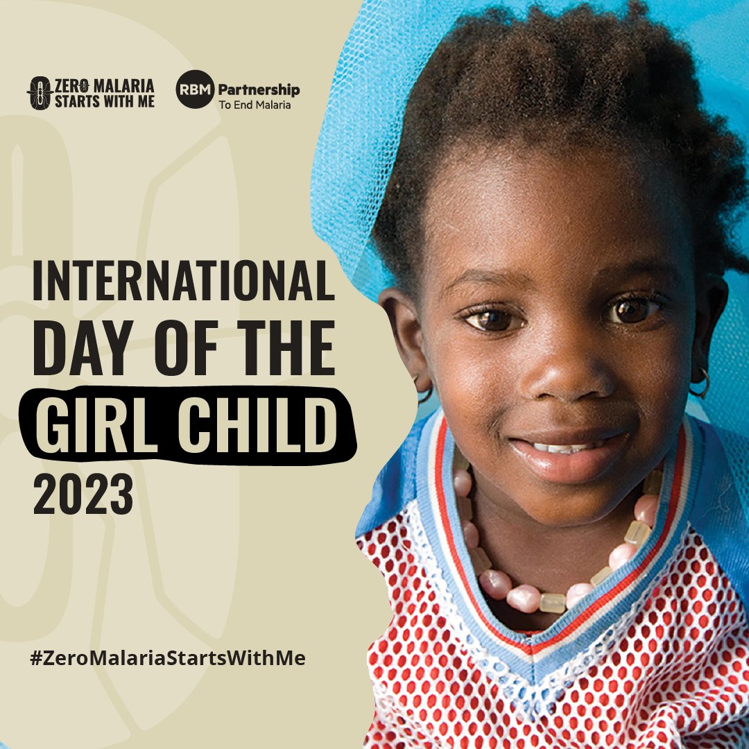 Today is #InternationalDayoftheGirlChild, a day to highlight the rights and challenges of girls and advocate for gender equality 👧🏿👧👧🏽The RBM Partnership is dedicated to keeping girls at the heart of the conversation as we work towards a malaria-free and more equitable world💪🌍