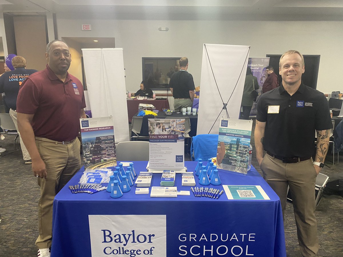 The GSBS representing at the @ucabears STEM Graduate School and Career Fair! @bcmhouston @BCM_GradDiverse @BCM_SMART