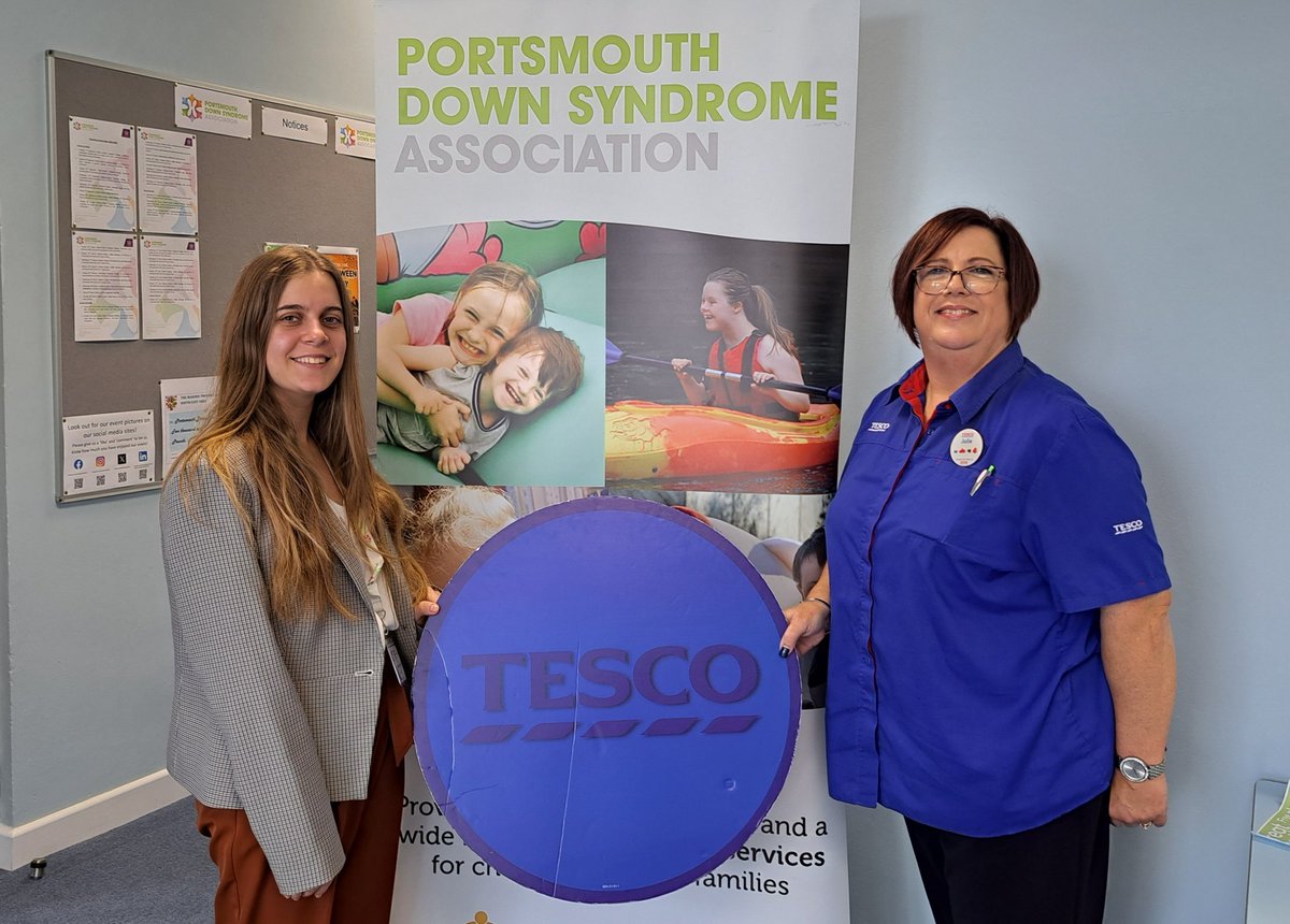 Wonderful to show Julie, Community Champion @Tesco North Harbour around @PortsmouthDSA New centre. Was great to show her how the vital funds from their #BlueToken and #StrongerStarts fund will improve our children's opportunities and experiences! #PortsmouthDSA #tesco #Community