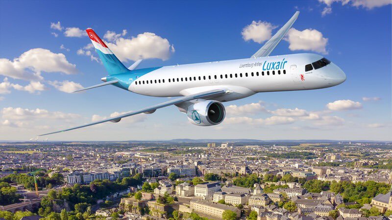 Embraer has signed an agreement with Luxair, flag carrier of the Grand Duchy of Luxembourg,  for the purchase of four E195-E2s airplanes, the most efficient regional aircraft in the single aisle segment. The first aircraft delivery is scheduled for the fourth quarter of 2025.