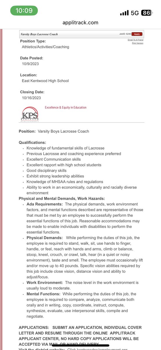 EK_Lacrosse's tweet photo. East Kentwood lacrosse is in search of a new varsity head coach! 
If you are interested please apply below:

https://t.co/kUuKD8nmPD https://t.co/DJGSkjyFkC