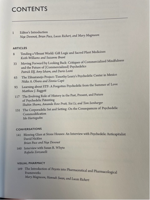 A small thing in the moment but a welcome one: today's mail brought the latest issue of History of Pharmacy and Pharmaceuticals, a special issue on commerce and psychedelics. It looks great. @LucRichert