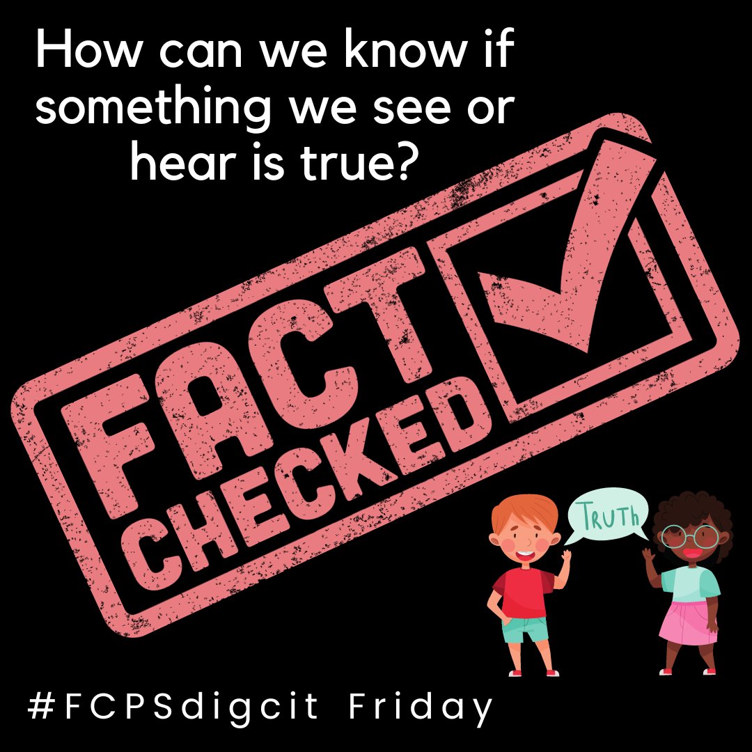 ES students will learn to ask questions, read multiple sources, examine images & videos, and talk with experts. Healthy skepticism and critical thinking skills develop media-literate students! #FCPSdigcit @CommonSenseEd, #digcitweek #FCPSPOG