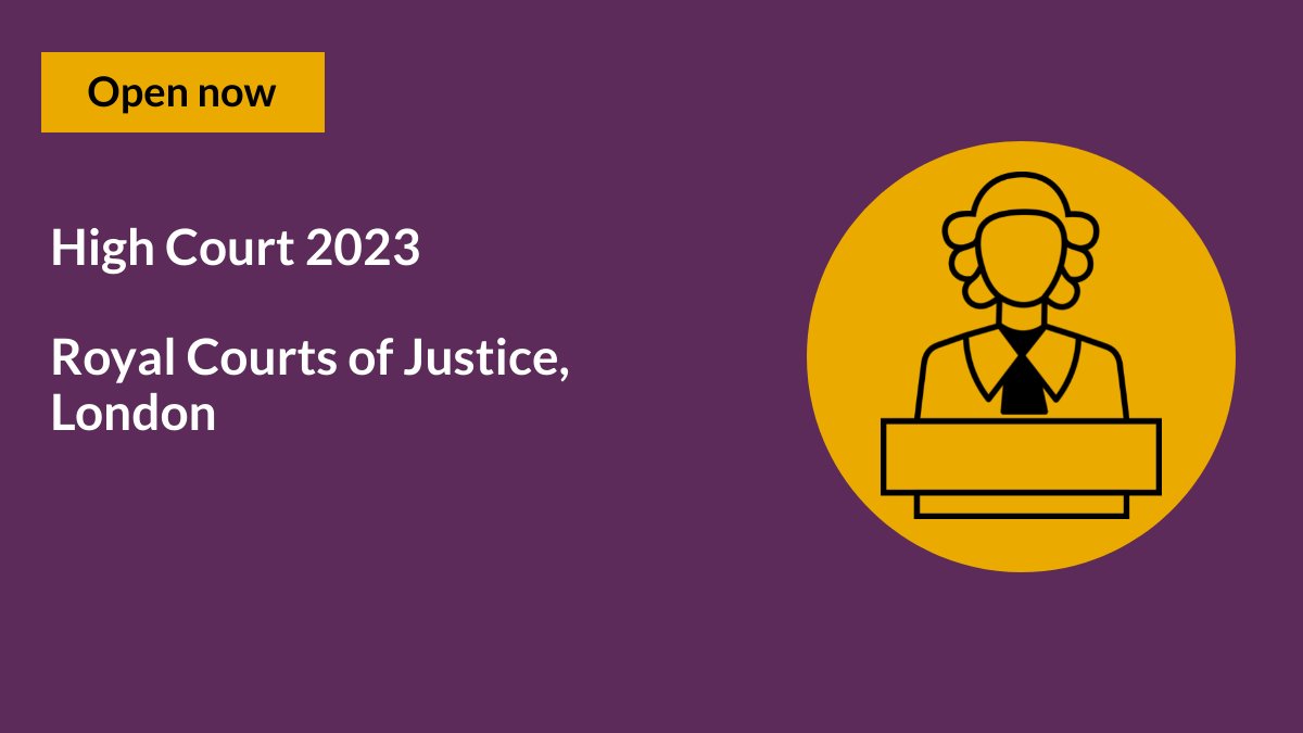 🚨📢OPEN NOW until Tues 5 Dec at 1pm - Senior leadership opportunity - High Court 2023. Vacancies for up to four Family judges, and up to two of whom ideally with money specialist experience. Application window of 8 weeks. ➡️Find out more and apply here: ➡️apply.judicialappointments.digital/vacancy/6PqMUB…