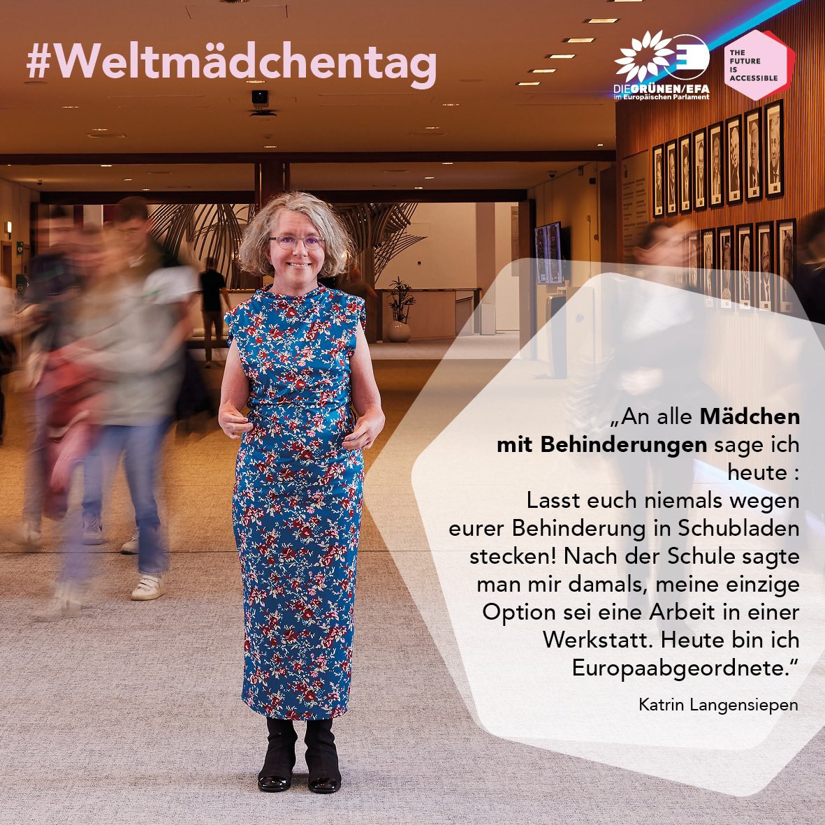 k_langensiepen's tweet image. An alle Mädchen mit Behinderung sage ich: lasst euch niemals  wegen eurer Behinderung in Schubladen stecken!

Nach der Schule sagte man mir damals, meine einzige Option sei eine Arbeit in einer Werkstatt. Heute bin ich Europabgeordnete.“ #Weltmädchentag