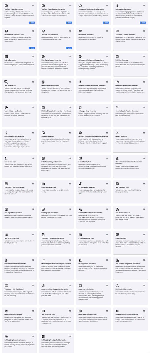 Jeremy Badiner (@mrbadiner) on Twitter photo Looking for the all-in-one AI tool Box? Check out <a href="/magicschoolai/">MagicSchool AI 💜 🪄✨</a>! It has it ALL!
app.magicschool.ai/tools
badinerbytes.blogspot.com/2023/10/magic-… Looking for the all-in-one AI tool Box? Check out <a href="/magicschoolai/">MagicSchool AI 💜 🪄✨</a>! It has it ALL!
app.magicschool.ai/tools
badinerbytes.blogspot.com/2023/10/magic-…