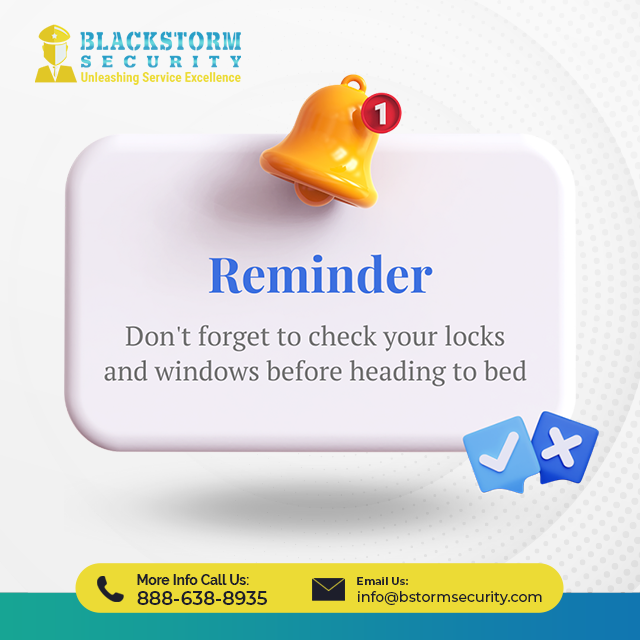 Bstormsecurity's tweet photo. A friendly #reminder to all homeowners!

It's time for a #security check. Take a moment to inspect your locks and windows to ensure your home stays #safe and #secure. Your peace of mind is worth it! 🔑 

#safetyreminder #safetyfirst #securesleep #homesecurity #Blackstormsecurity https://t.co/l1YK5m5m9m