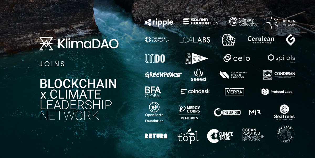 KlimaDAO is a proud member of @BxClimate – where we are working together with the leading global innovators who are defining the principles and solutions to accelerate the adoption of blockchain technology in addressing the climate crisis. 🌱 Learn more: bxc.network