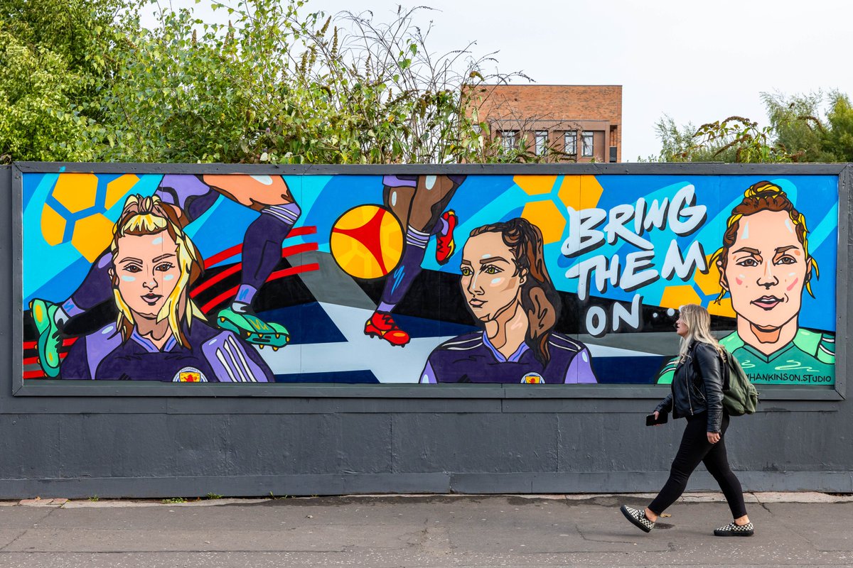 molly_hankinson's tweet image. My mural with @buildhollywood for the Scottish FA! To celebrate the power of #WomenInSport, and promote the national women's team's current and upcoming matches ✊⚽️❤️💥

@ScotlandNT
@ThinkAlt_Agency 
📸 Spectacle Glasgow

#SWNT #EqualityInSport #Scotland #Football