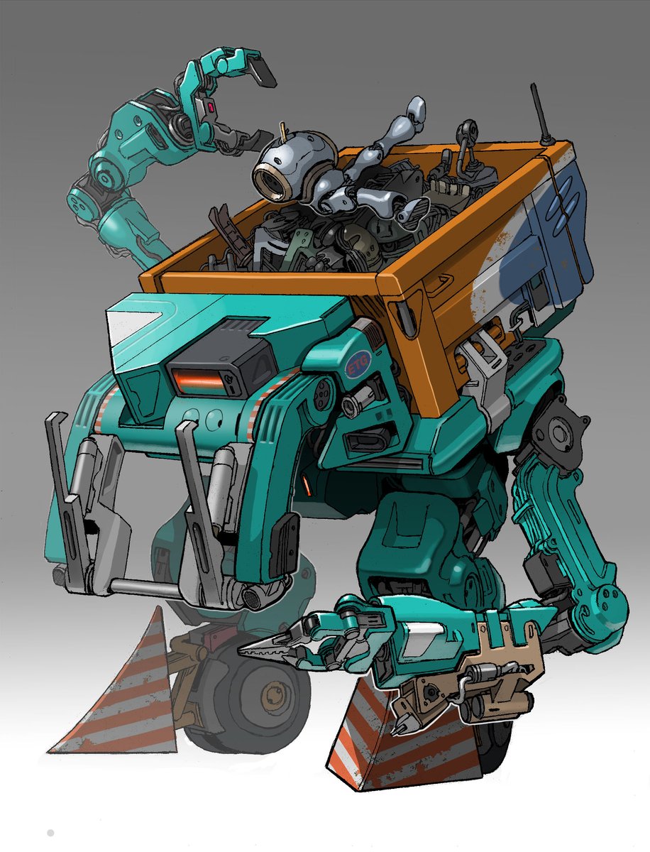 robot mecha no humans solo science fiction gradient background gradient  illustration images