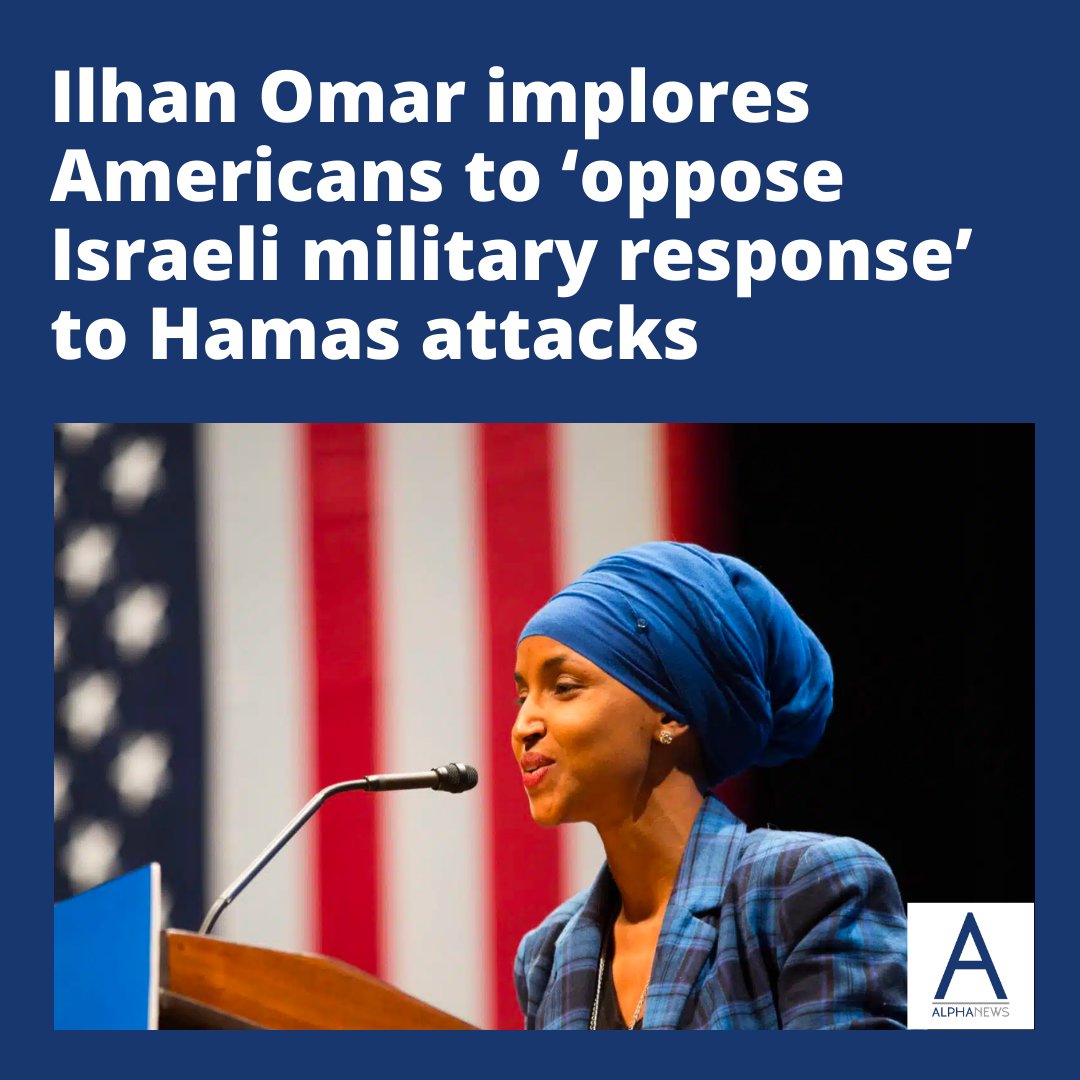 AlphaNews's tweet image. The Minneapolis Democrat issued a 12-tweet thread on Monday saying residents of Gaza are "victims of systematic apartheid," and the Israeli military response in Gaza amounts to a "war crime."

alphanews.org/ilhan-omar-imp…