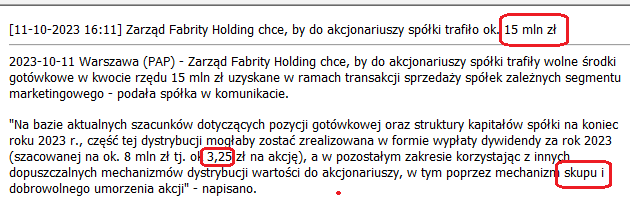 werevulth's tweet photo. FABRITY #fabrity #k2holding
15 milionów dla nas
Dywidenda 3,25
Ponadto 7 milionów na skup akcji !!!
🧙♂️🪄💰💰💰 https://t.co/4yZkIAMx4B