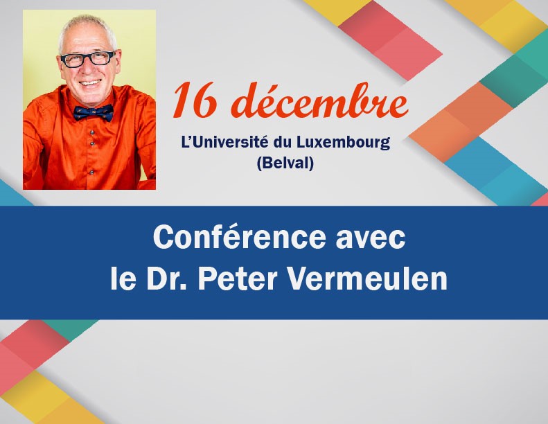 Nous sommes heureux de vous annoncer que la Fondation a le plaisir d’accueillir, pour la première fois au Luxembourg, le Dr. Peter Vermeulen pour une conférence sur l’autisme.

Plus d’informations ➡️fal.lu/evenements/age…

#autisme #emmerdo #Luxembourg  #DrVermeulen #conference