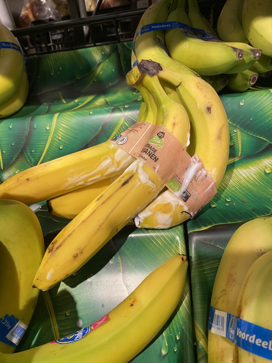 iemand werd te excited om bananen te zien