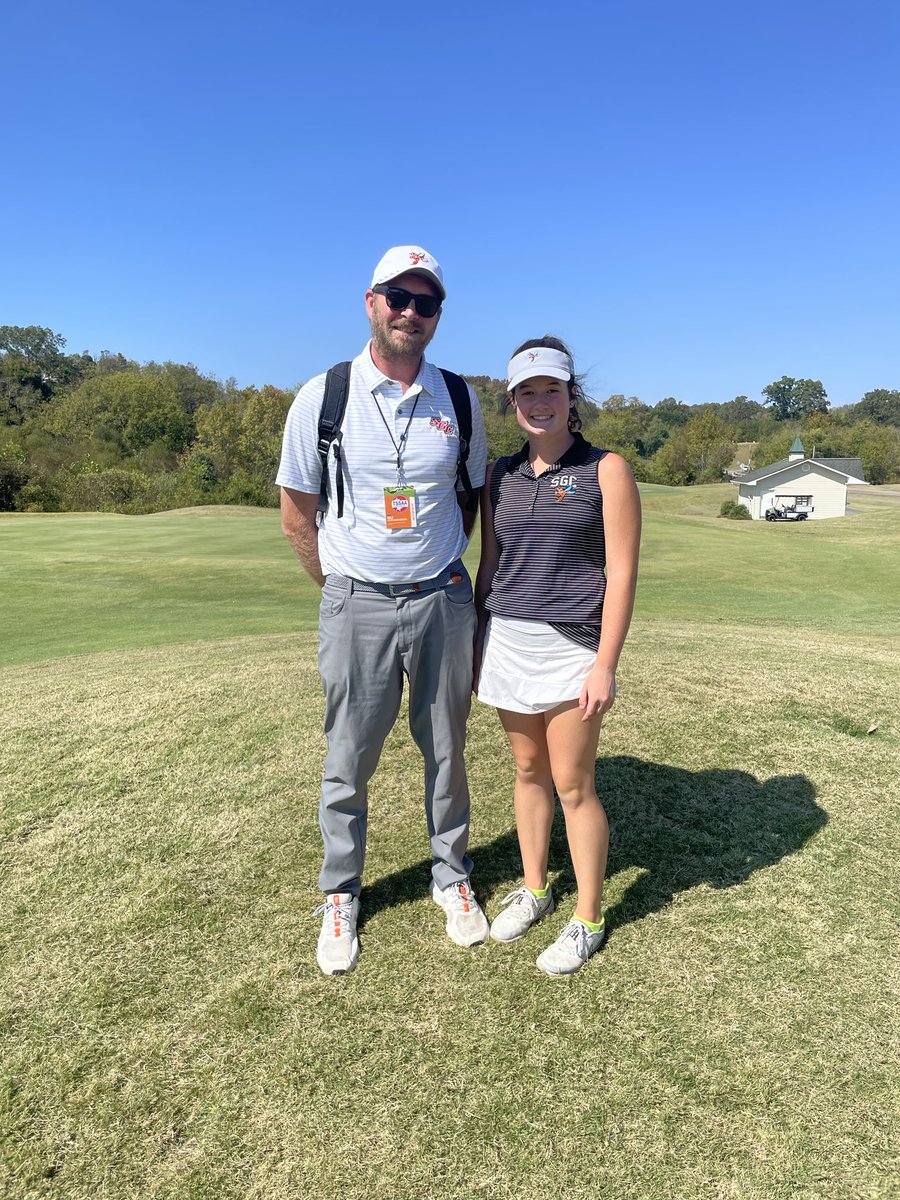 So proud of Marleigh for her performance at state. T19 161. This ties the second lowest score in school history at the state tournament. Cannot wait to see what her future holds. #HornetNation