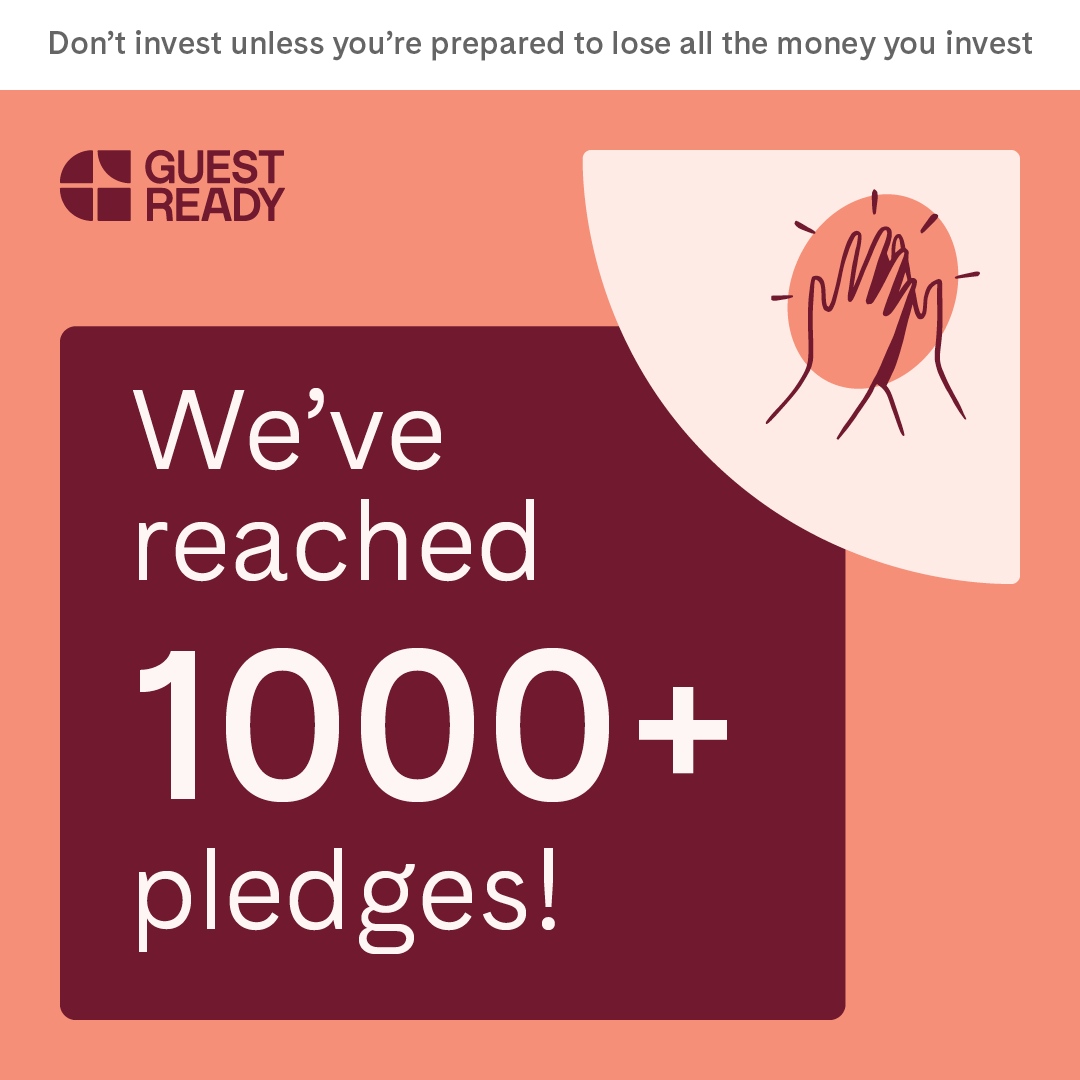 We’ve just hit 1000+ pre-registrations in our crowdfunding campaign! 🙌 Don’t miss your chance to sign up to our private campaign list: seedrs.com/guestready2/co… #GuestReady #crowdfunding #seedrs Capital at risk. Approved by Seedrs 11.10.23.