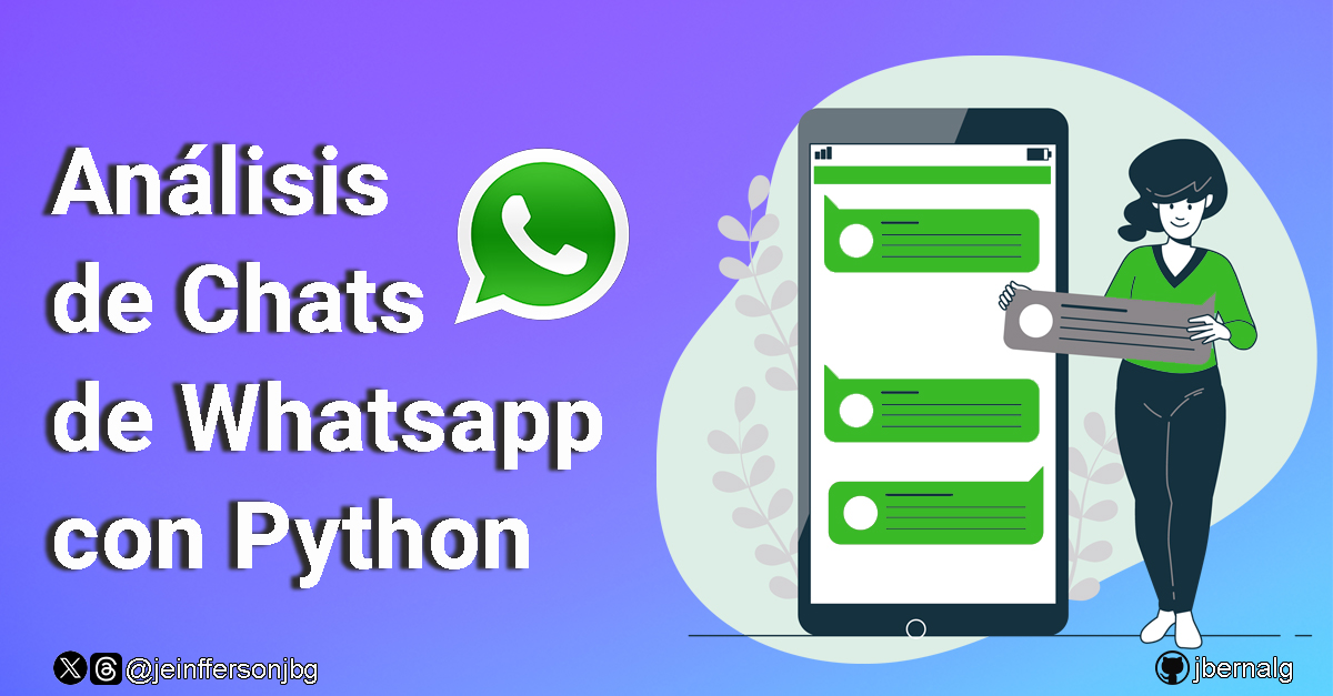 jeinffersonjbg's tweet image. Proyecto Análisis de Chats de Whatsapp con Python 👀🔎
#datascience #dataanaysis #projectanalysis #cienciadedatos #WhatsApp #project 

 link.medium.com/bxJFtxDoODb
