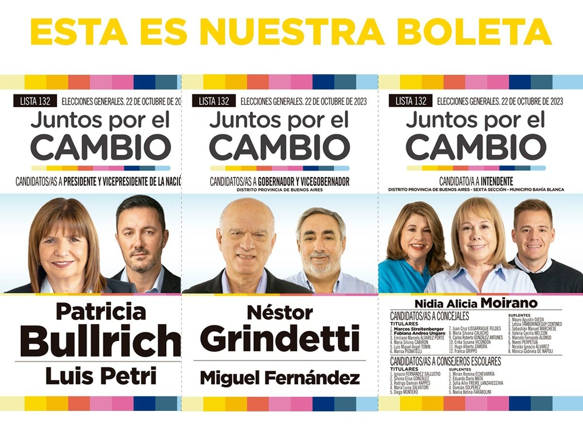 NidiaMoirano's tweet photo. ESTA ES NUESTRA BOLETA.

El Domingo 22 de octubre vamos a decidir cómo queremos vivir en Argentina, en la provincia de Buenos Aires y en Bahía Blanca. 

Te pido que nos acompañes para que las transformaciones necesarias para progresar sean ahora y para siempre 💪 https://t.co/Damzm8MgDW