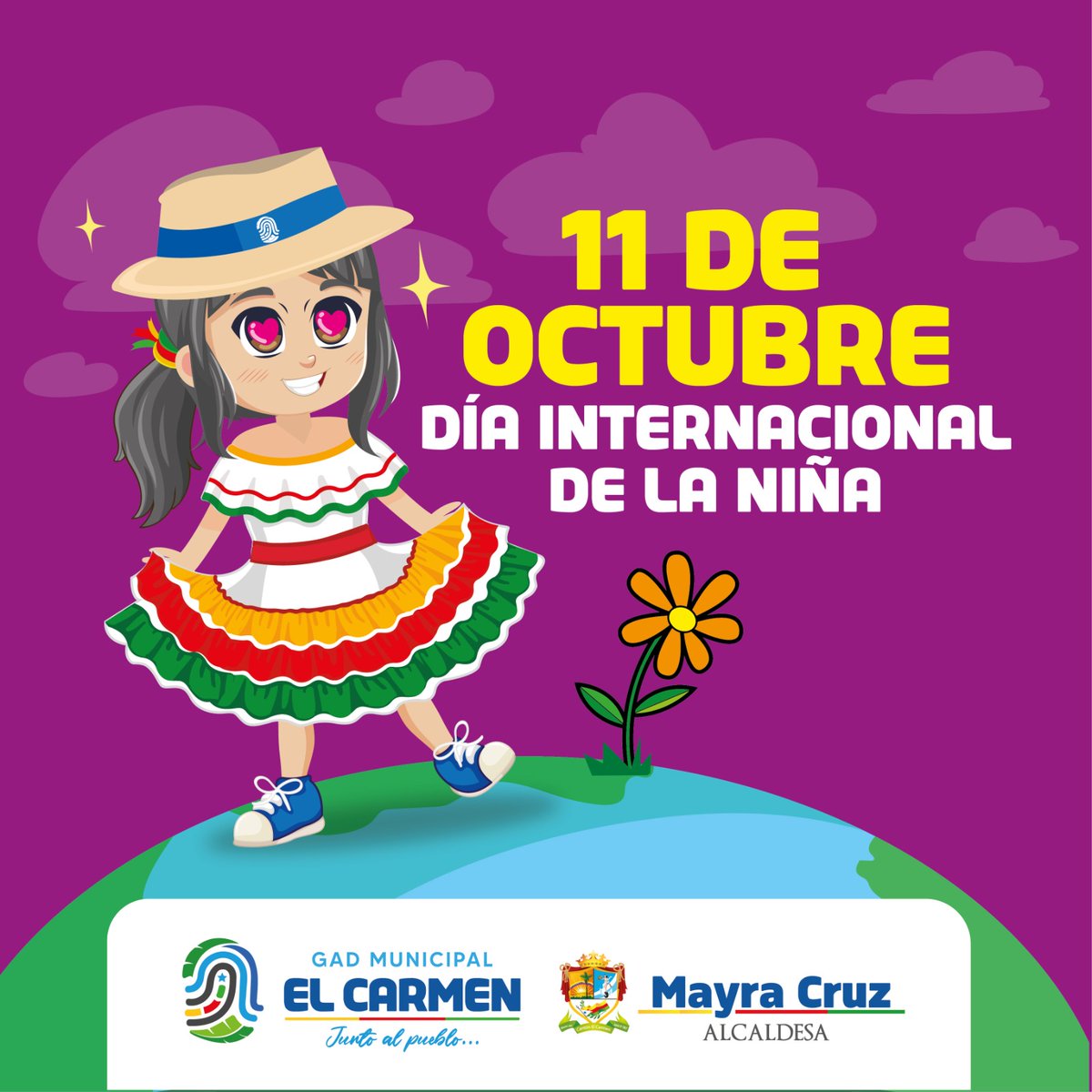 Inteligentes, únicas y capaces, así son nuestras niñas. 👧

Nuestro deber es cuidarlas, respetarlas y hacer cumplir sus derechos. Recordemos que las niñas de hoy son las líderes del mañana. #DíaInternacionalDeLaNiña