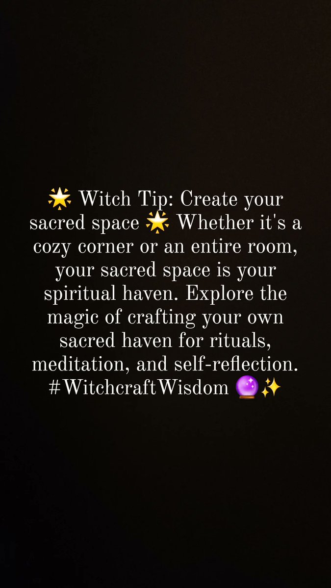 lorenafreyja's tweet image. Crafting your own sacred space is like creating a spiritual haven. 🌟✨ Whether it's a cozy corner or an entire room, explore the magic of making a sacred place for rituals, meditation, and self-reflection. #WitchcraftWisdom #SacredSpace 🕯️🔮 #WitchTipWednesday