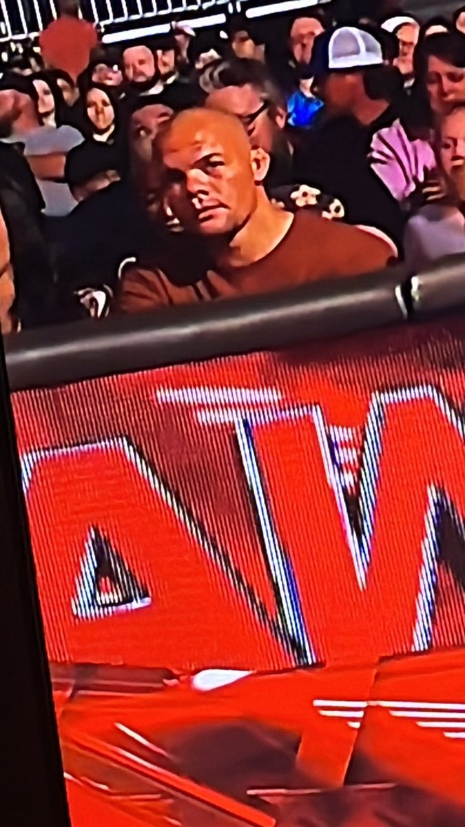 Inxquity's tweet photo. @lionheartasmith I was just watching WWE and please tell me I just found you in the front row🤣 https://t.co/N0x3TUlvUu