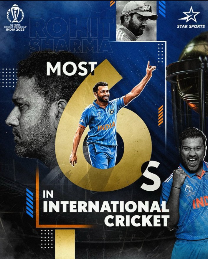 tsumanthb4's tweet photo. 1. Joint fastest to 1k runs in #CWC
2. Most sixes in international cricket
3. Most centuries in #CWC

@ImRo45 RoHITMAN Sharma 

#INDvAFG #CWC2023 https://t.co/LEDb4Ai6t2