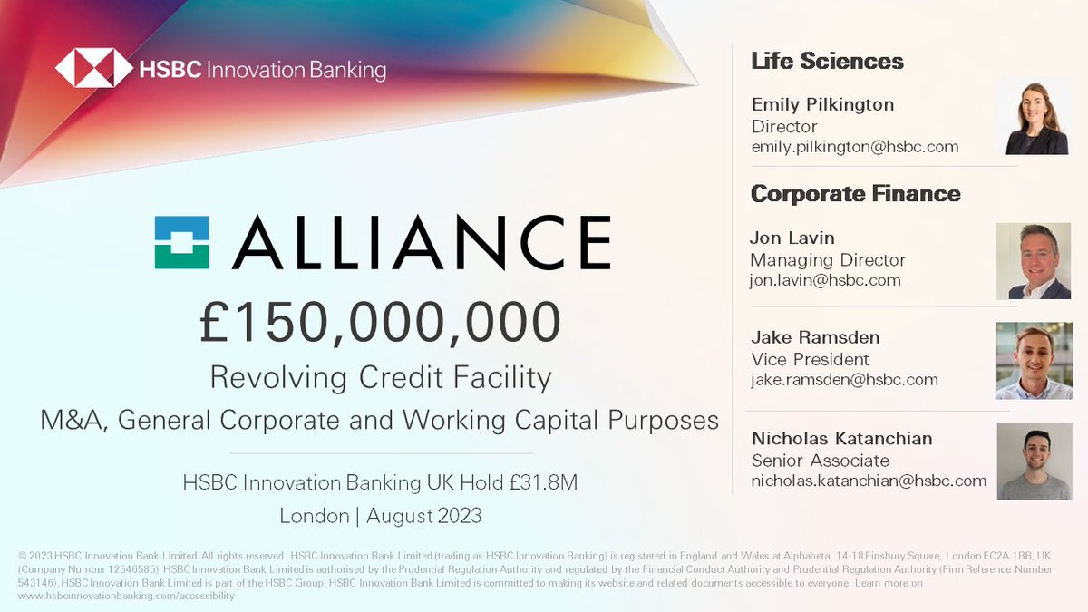 Our UK team is delighted to continue supporting international consumer healthcare company Alliance Pharma with its latest refinance.
#Healthcare #Innovation