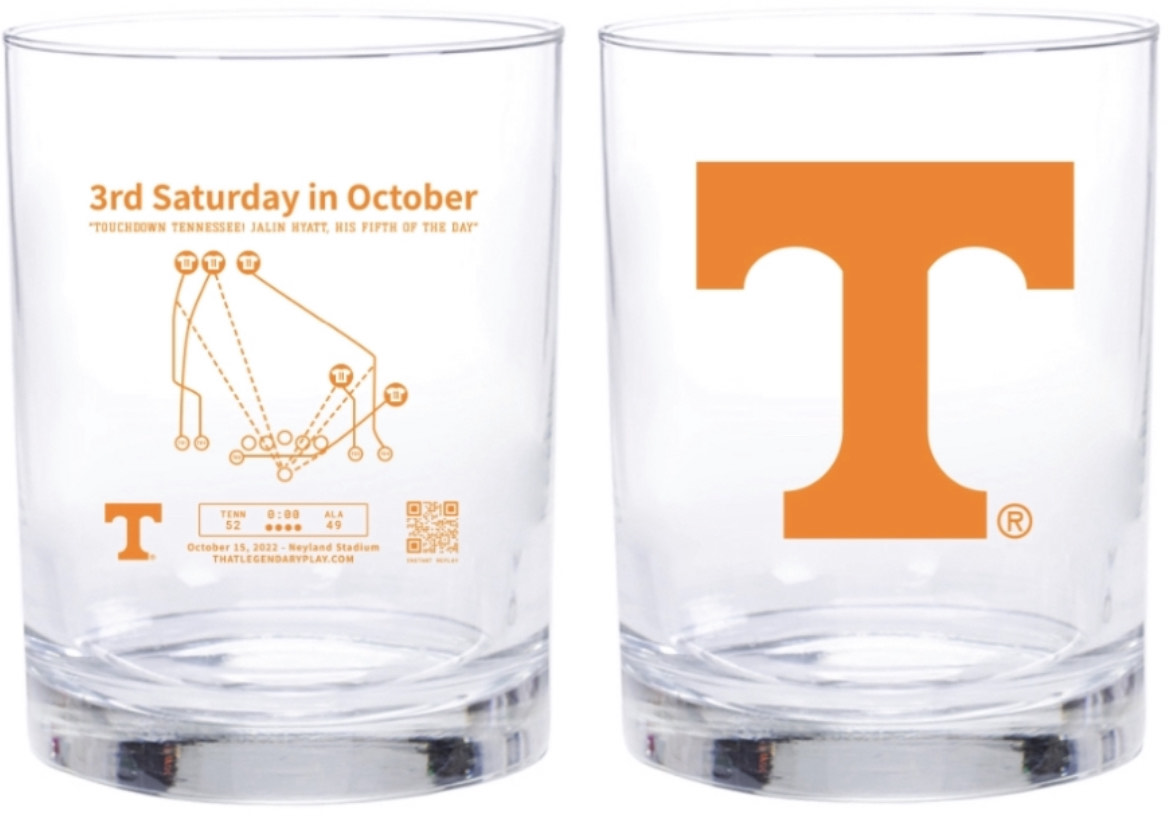 It's almost the 3rd Saturday in October, so we're teaming up with That Legendary Play to give away a signed <a href="/jalinhyatt/">Jalin Hyatt</a> print and glass set 🏈

🟠Follow <a href="/joeykent/">Joey Kent</a> &amp; <a href="/Vol_Gear/">Tennessee Gear</a> 
🟠Tag your <a href="/Vol_Football/">Tennessee Football</a> buddy
🟠Retweet for an extra entry

Giveaway ends Friday, Oct. 20 at 5 pm EST