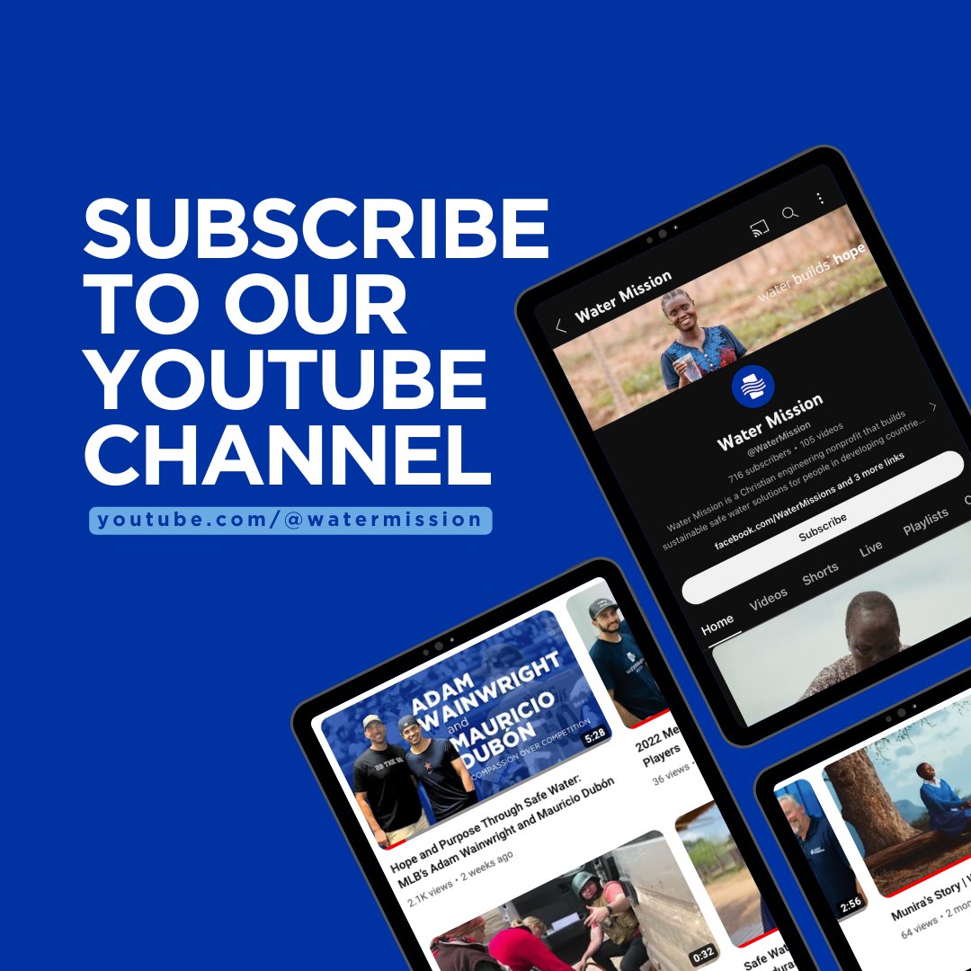 water_mission's tweet photo. Did you know that we're on YouTube? Subscribe to our channel! ⬇️ 

https://t.co/zZTfZ4TkDJ https://t.co/tNOUL7YZsa
