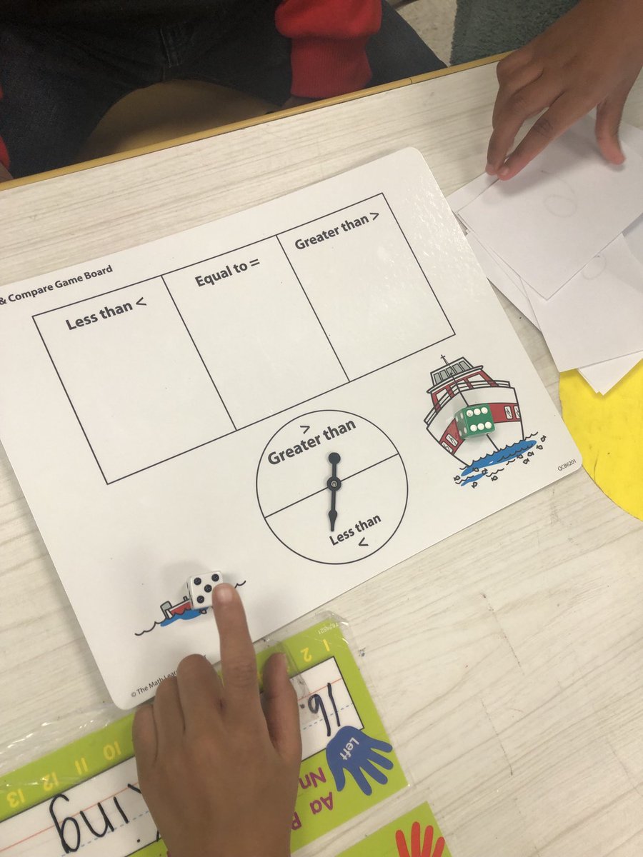 Mrs_Santoni's tweet photo. Ss work collaboratively to make comparisons using ten frames, dice and numeral cards. Love seeing Ts collect data during SG! ⁦⁦@bcps_par⁩ https://t.co/hDCknEHyoV