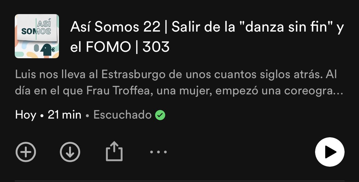 EntiendeTuMente's tweet photo. 🤔¿Has sentido alguna vez esa sensación de querer estar en todos los lados? ¿Te sientes mal si no lees todos los libros o no escuchas todos los podcast que tenías en ‘guardados’?  

En #AsíSomos de @EntiendeTuMente, @molo_cebrian y @Luis_Muino hablan del FOMO. ¿Te lo contamos?🧵 https://t.co/MBn1RNwS3q