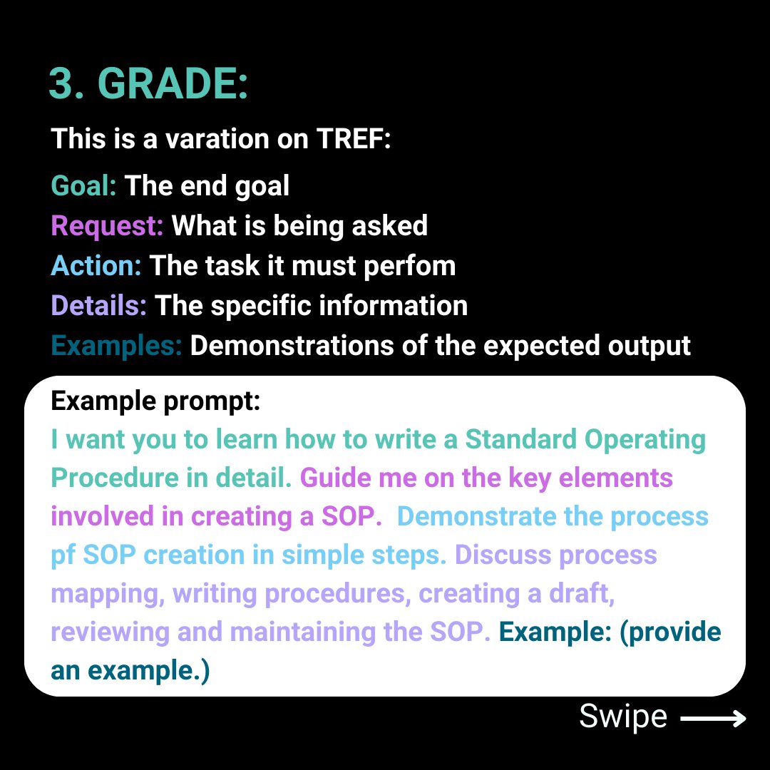 Chat GPT prompts don't need to be more than 1000 words to be effective.
What you need is a good prompt structure.
Here are 3 prompt structures that give the best Chat GPT results!
 #chatgpt #chatgpttips #chatgptprompts #chatgpttutorial