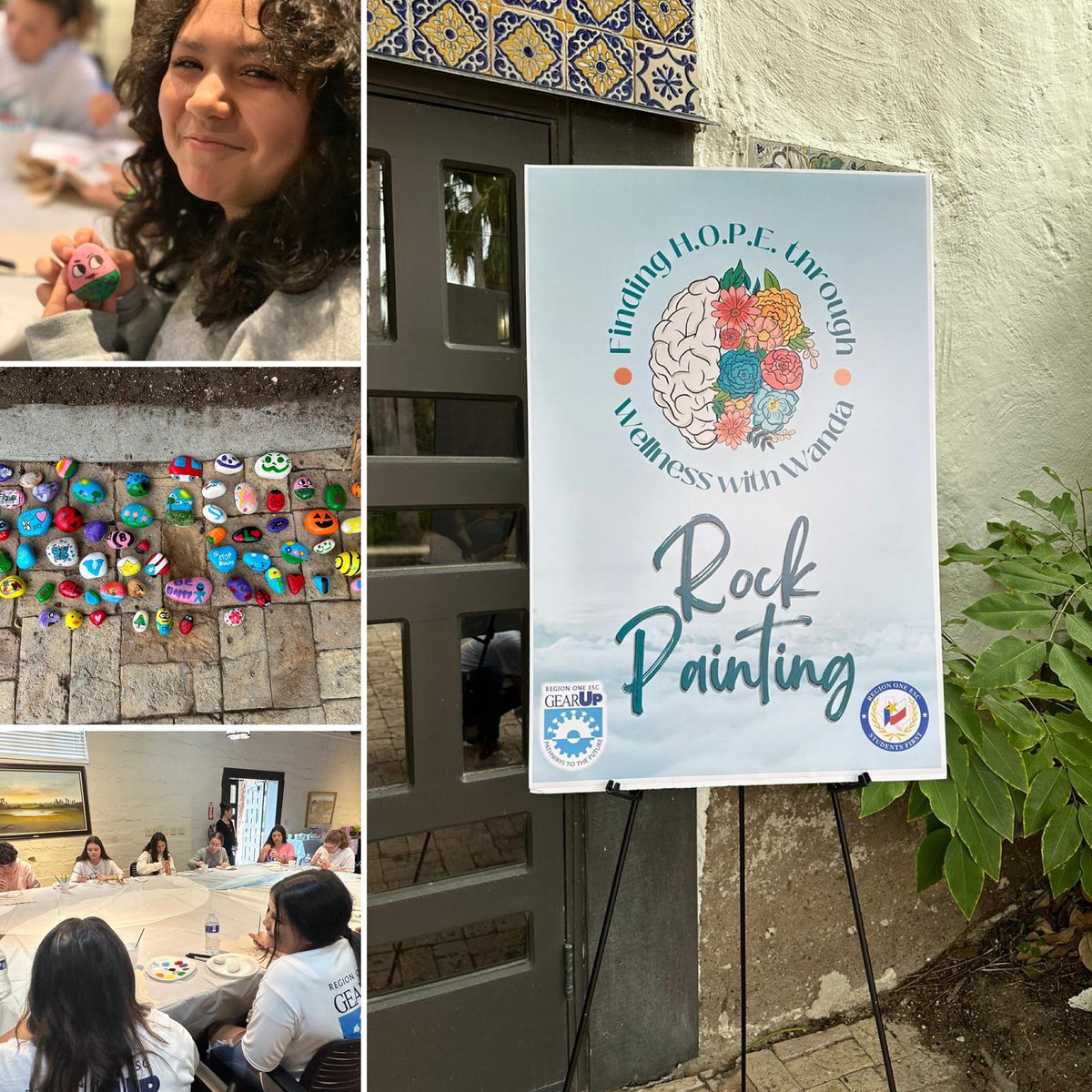 wlperez22's tweet photo. In honor of World Mental Health Day @RegionOneGEARUP hosted an SEL Student Retreat at Quinta Mazatlan! The skies parted and our event was a success! Students, Facilitators, Specialists, and Director were able to “disconnect to connect” on this special day! @RegionOneESC https://t.co/AOupmoJXCF