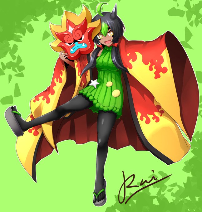 リクエストで描きましたポケ擬オーガポン(かまど)です🔥👹
https://t.co/RR9ipGXOUJ 