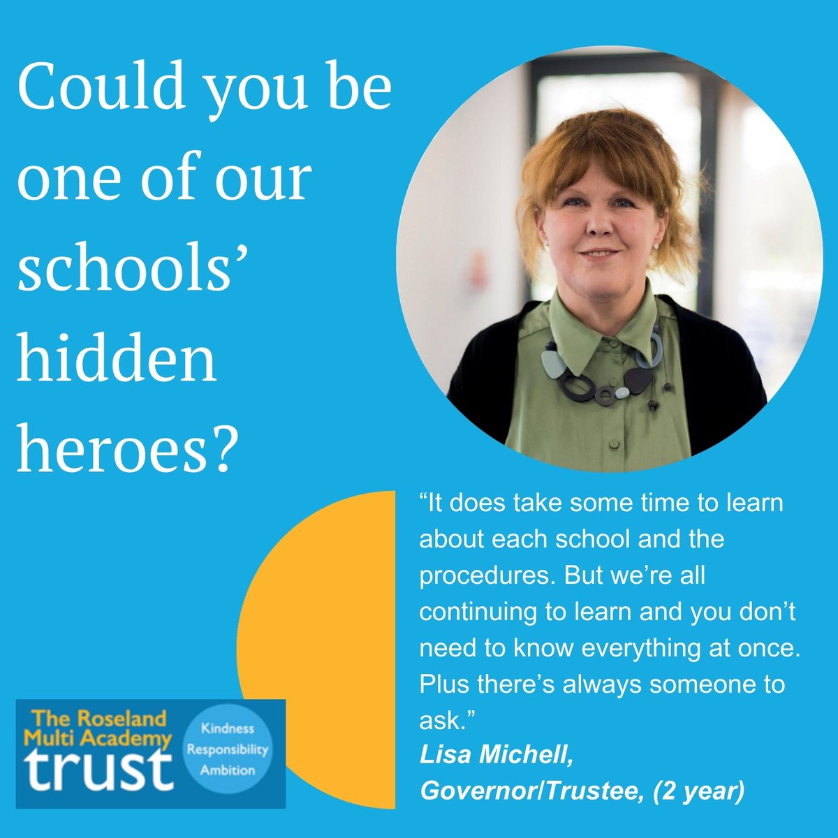 roselandtrust's tweet photo. We’re recruiting a dynamic team of dedicated governors to help us give our students an outstanding education and set them up for a fulfilling future.

Find out more: Email our Governance Professional, at info@theroseland.co.uk or, head to
https://t.co/C3wtEDIwXq
#Governance https://t.co/lwBKEkMMOO