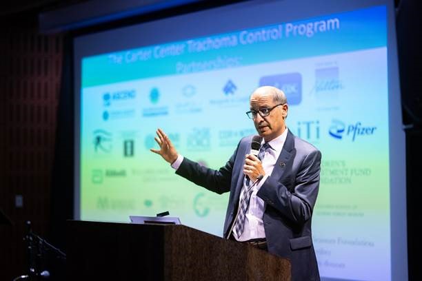 CarterCenter's tweet photo. Thank you, @ddtd_org, for inviting VP of Health Programs @ijaz_kashef, as the keynote speaker at your annual Health for All Humanity Night. Our partnership in using rapid tests is essential in helping trachoma worldwide. https://t.co/3X5RjrfMXD