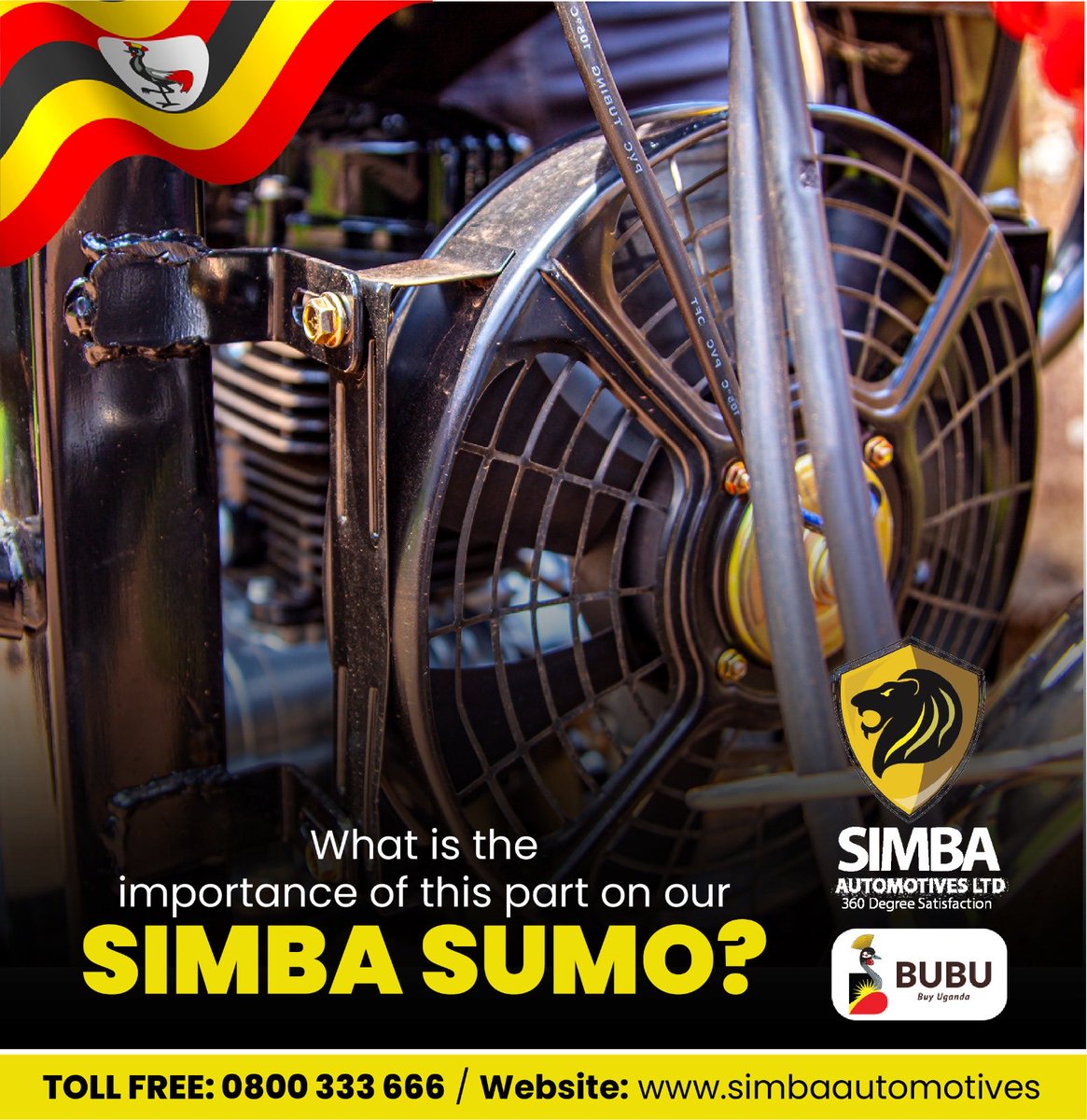 SimbaAutomotiv1's tweet photo. What is the use of this fan on a Simba Sumo?
#simbaautomotives #simbasumo #tricycles https://t.co/b2DOaLx3l6