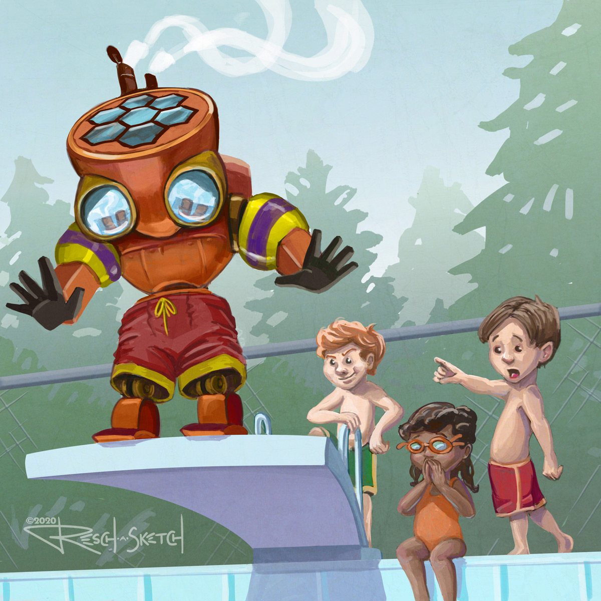 Reschasketch (Dustin Resch, illustrator/author) tweet media